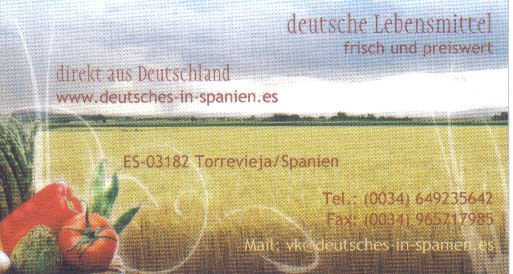 VK spanische Lebensmittel